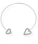 Colar Prata Chocker Coração