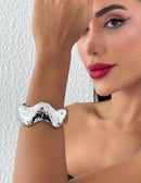 Bracelete Prata Zig Zag