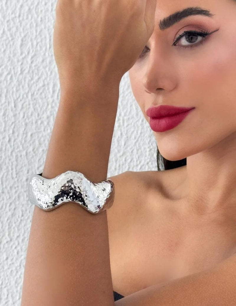 Bracelete Prata Zig Zag