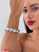 Bracelete Prata Ondas