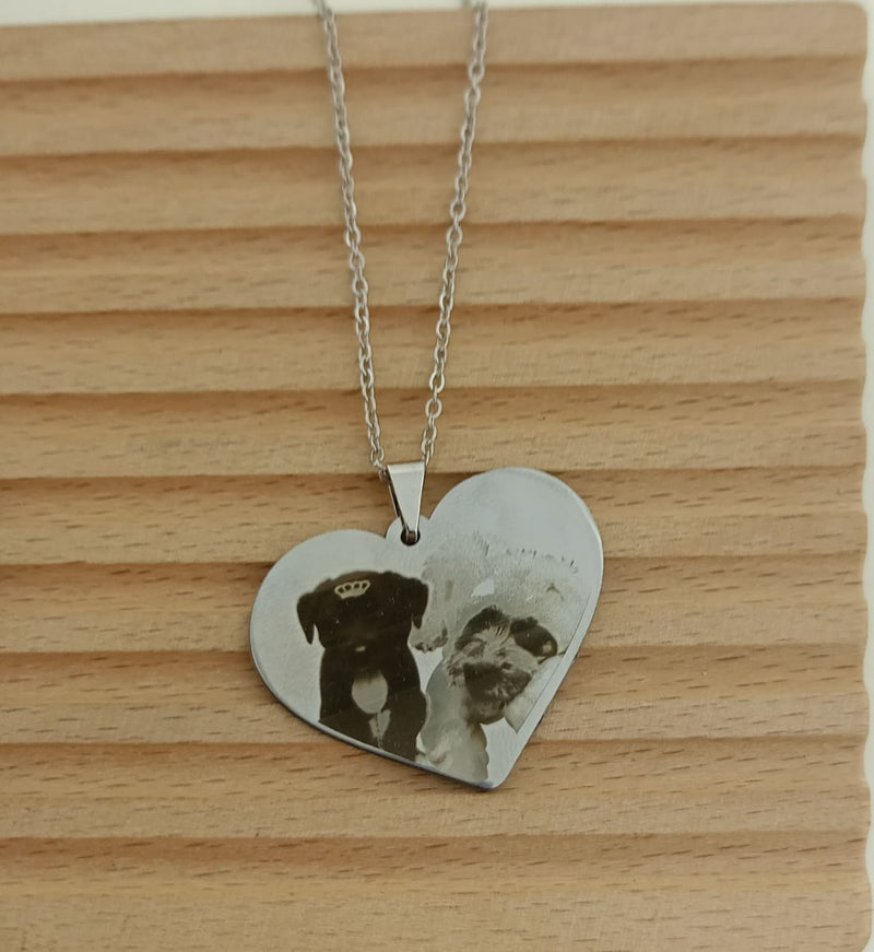 Cordão Personalizado Coração Pets