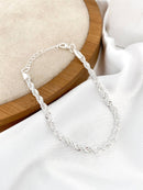 Pulseira folheada a prata