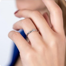 Anel Aço Inoxidável Diamante Pedra