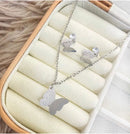 Conjunto Colar e Brinco Borboleta Aço Inoxidável