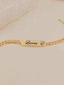 Pulseira Folheada Personalizada Com o Seu Nome