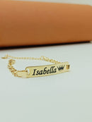 Pulseira Folheada Personalizada Com o Seu Nome