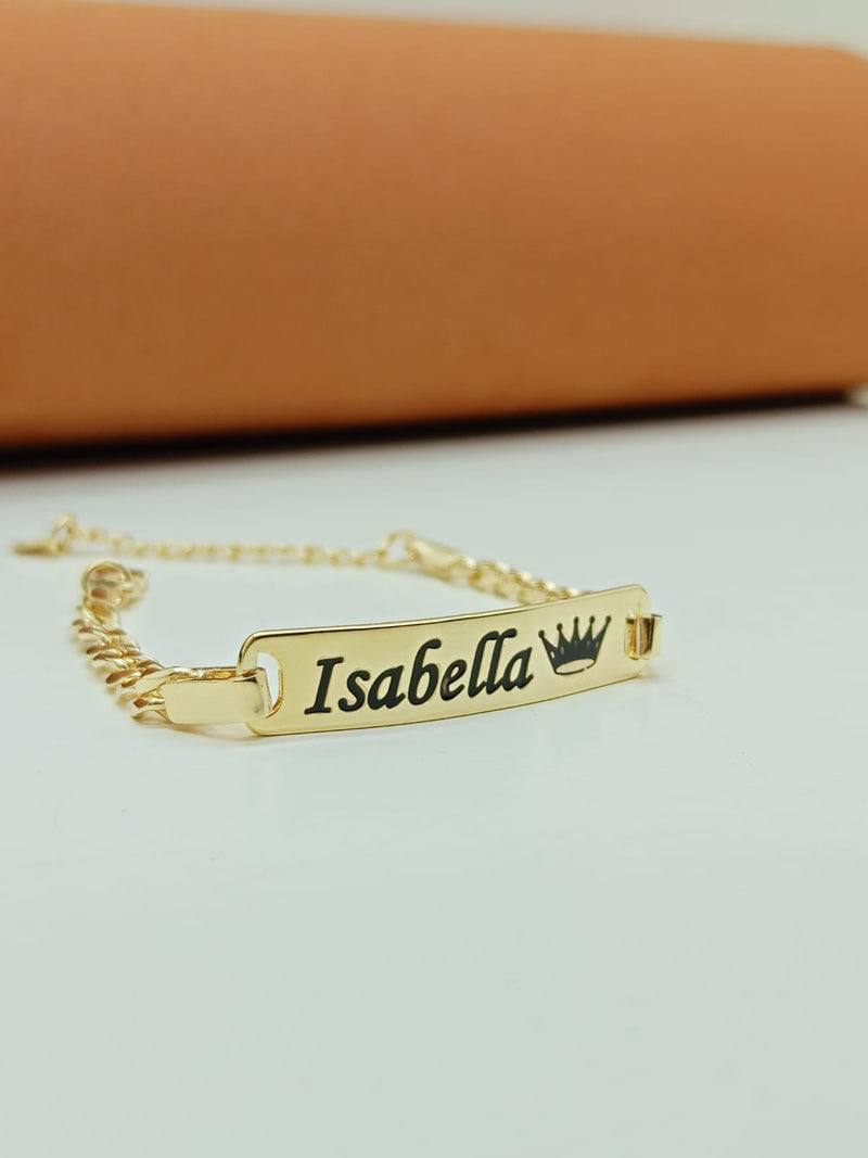 Pulseira Folheada Personalizada Com o Seu Nome