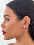 Brinco Prata Argola 1°, 2° e 3° Furo