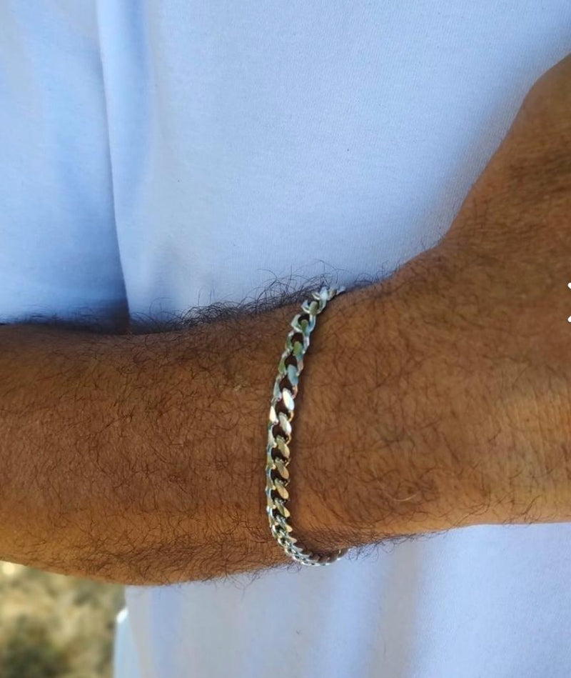 Pulseira Aço Inoxidável Corrente