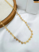 Colar Folheado Dourado Coração