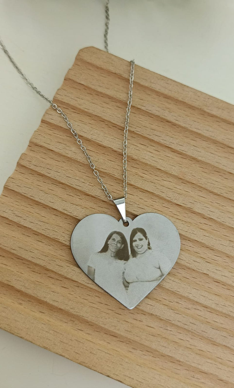 Cordão Personalizado Coração Família