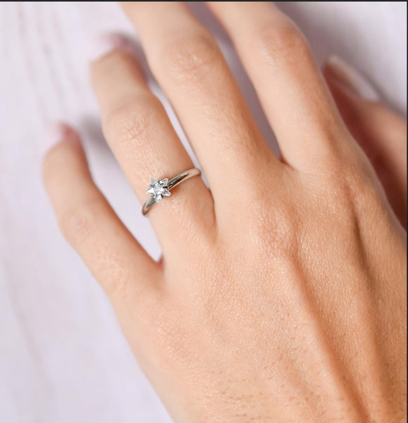 Anel Aço Inoxidável Estrela