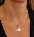 Colar Aço Inoxidável Borboleta