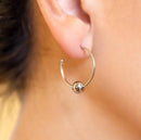 Brinco Aço Inoxidável Argola + Bola